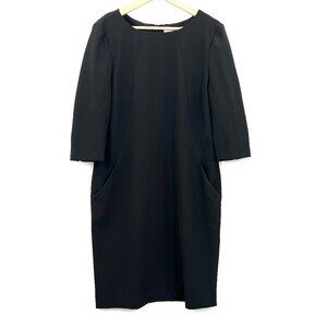 MM. Lafleur shift 3/4 sleeve black career work office business dress classic 14